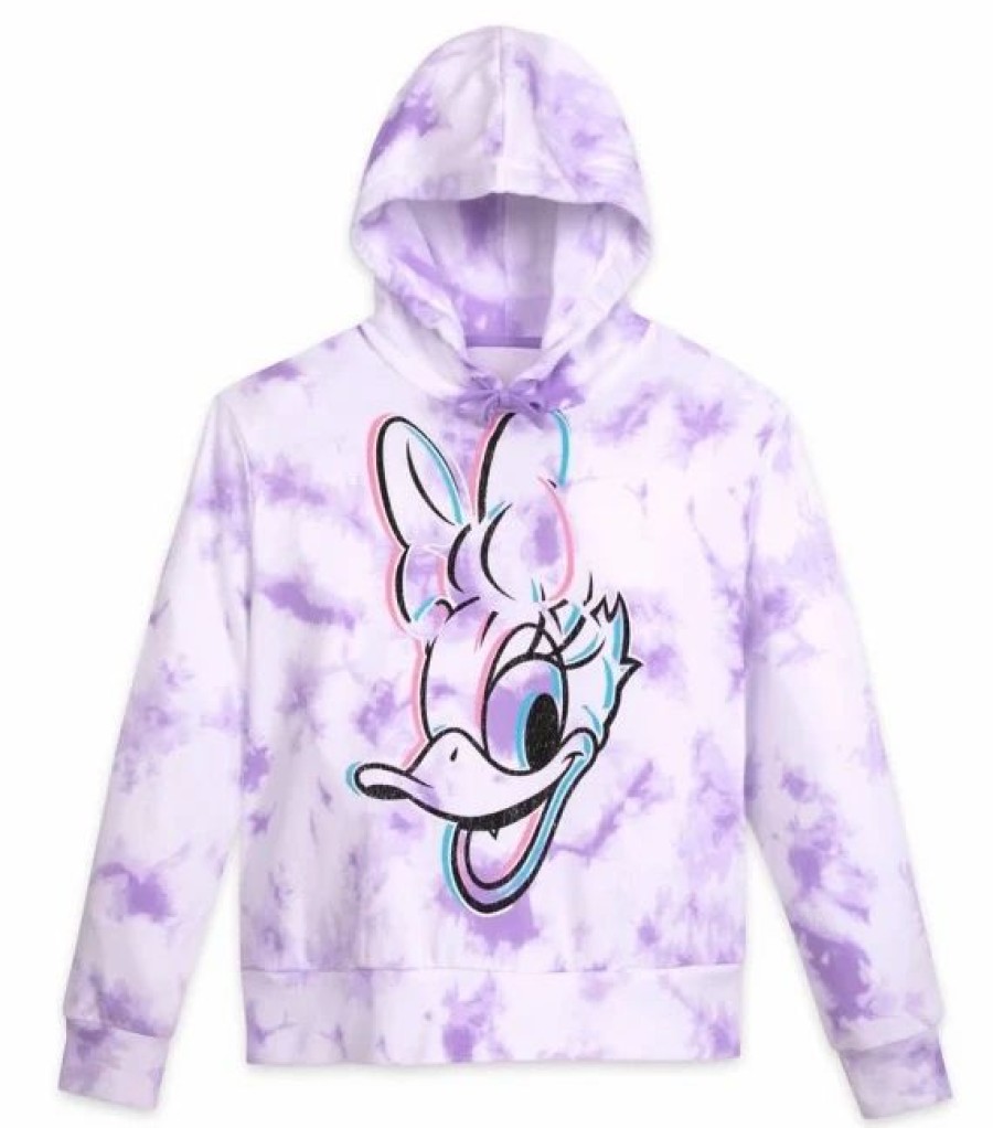 Adult * | Disney Pullover Hoodie For Women Daisy Duck Tie Dye