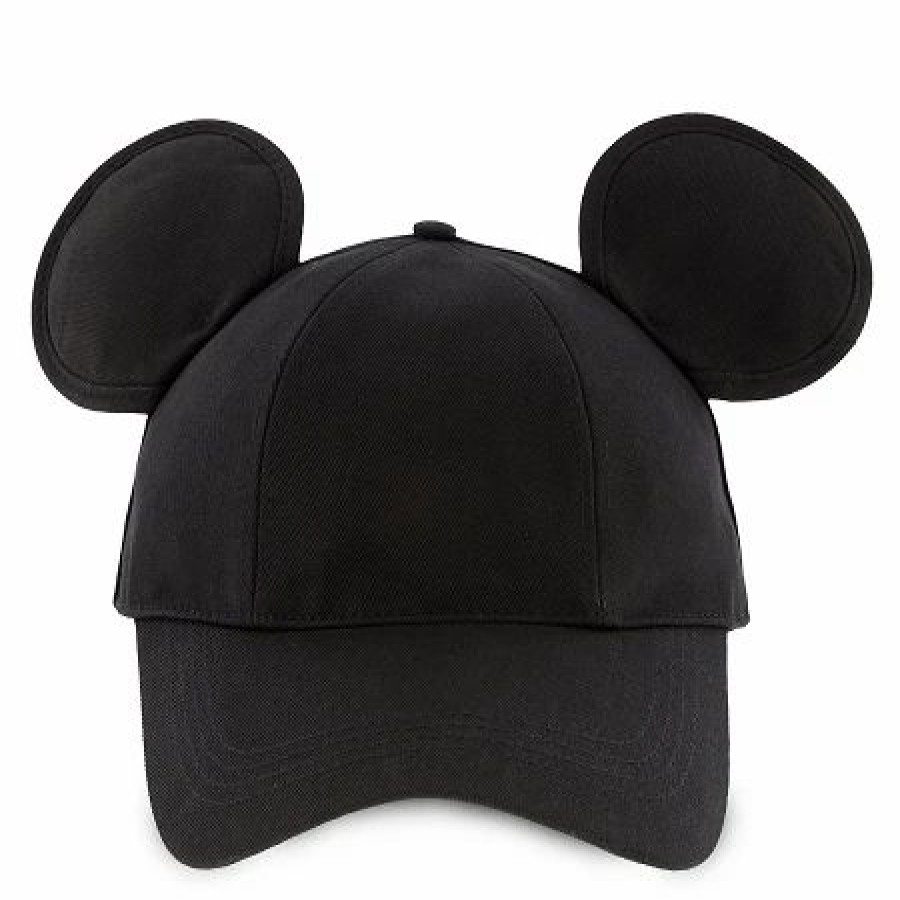 Hats * | Disney Hat Baseball Cap Mickey Mouse Ears Black