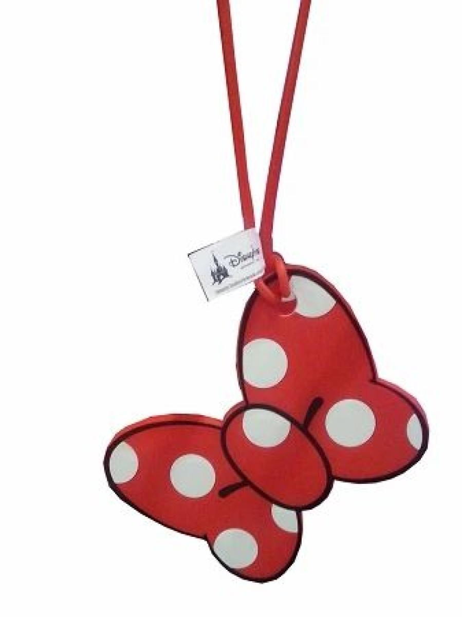 Bags And Totes * | Disney Luggage Bag Tag Minnie Mouse Bow