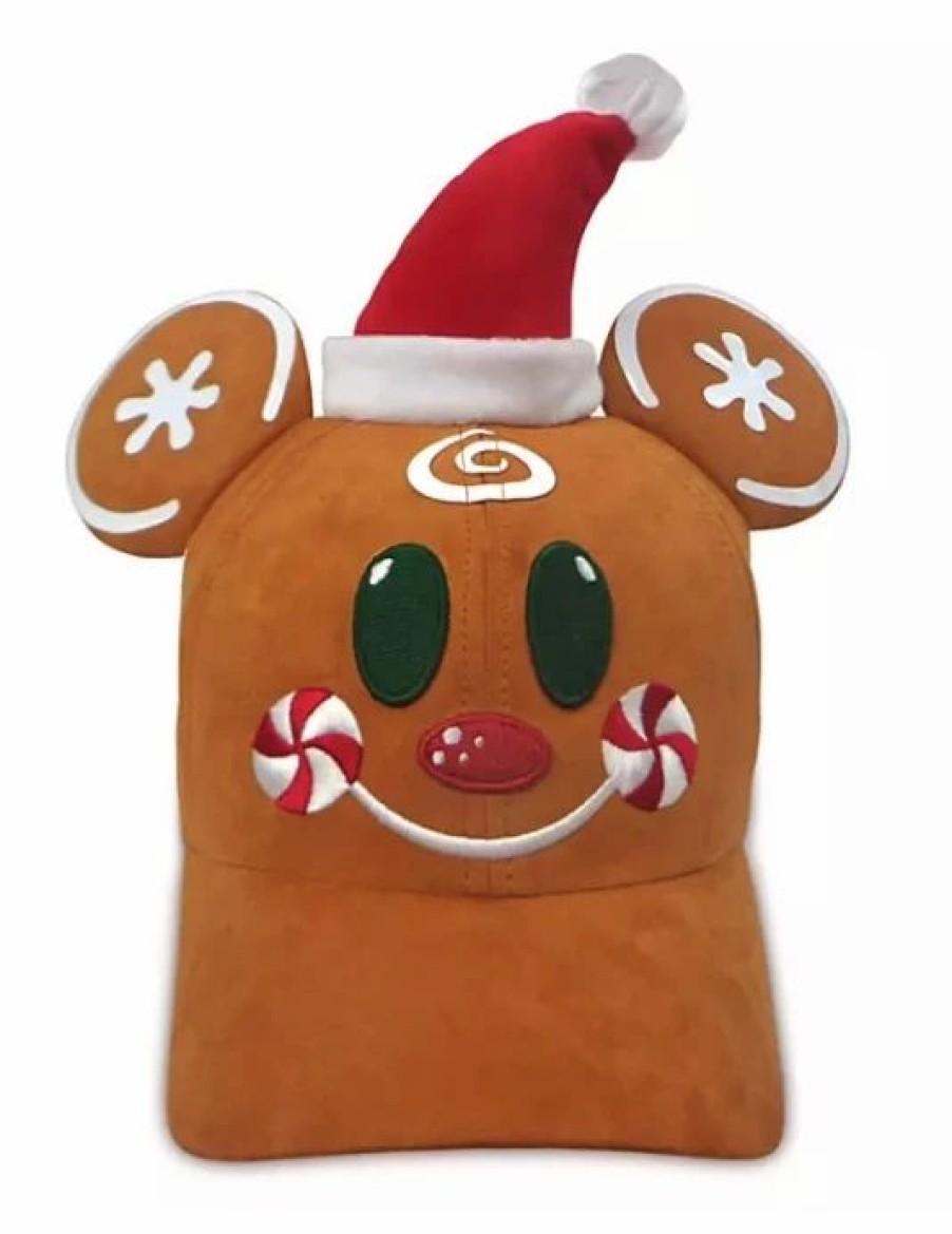 Hats * | Disney Hat Baseball Cap Mickey Gingerbread Man Holiday