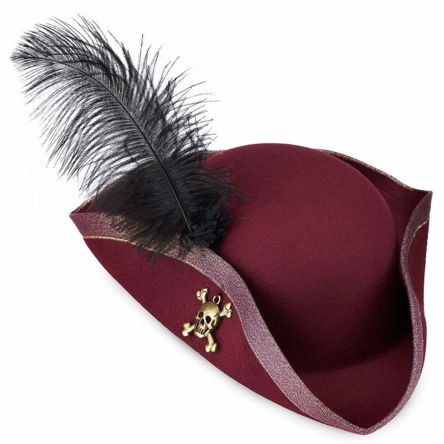 Hats * | Disney Pirate Hat Pirates Of The Caribbean With Feather Redd