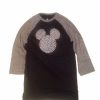 Adult * | Disney Shirt For Women Mickey Mouse Icon Dotted Raglan Top