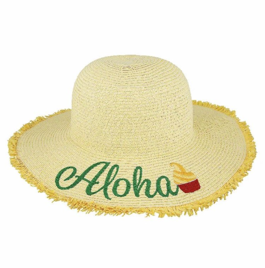 Hats * | Disney Straw Hat For Women Dole Whip Aloha