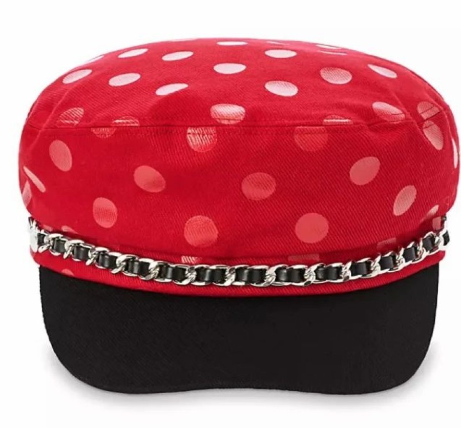 Hats * | Disney Hat Pageboy Cap Minnie Mouse Polka Dot