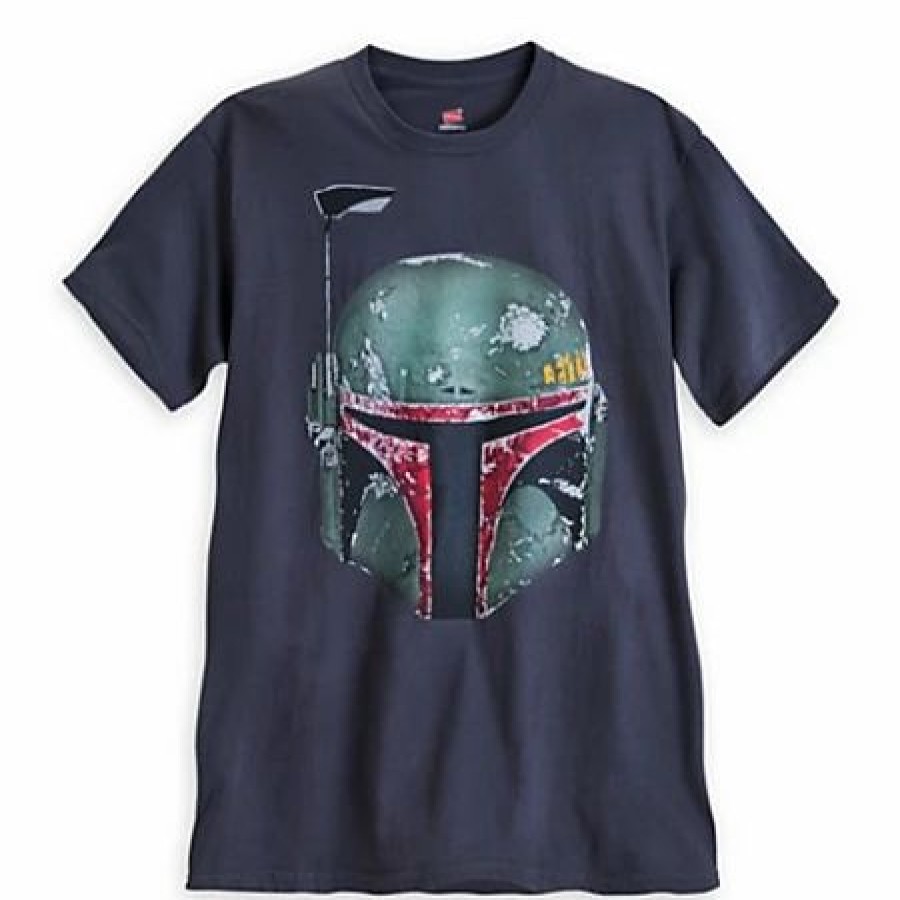 Adult * | Disney Shirt For Adults Star Wars Boba Fett Helmet Tee