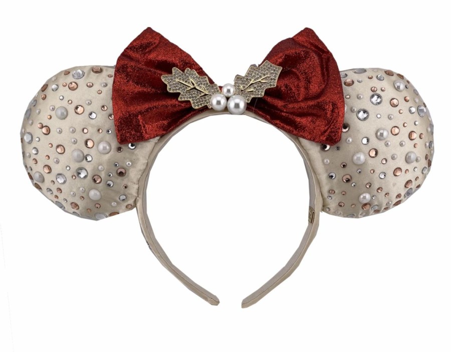 Hats * | Disney Ears Headband Minnie Mouse Holiday Baublebar