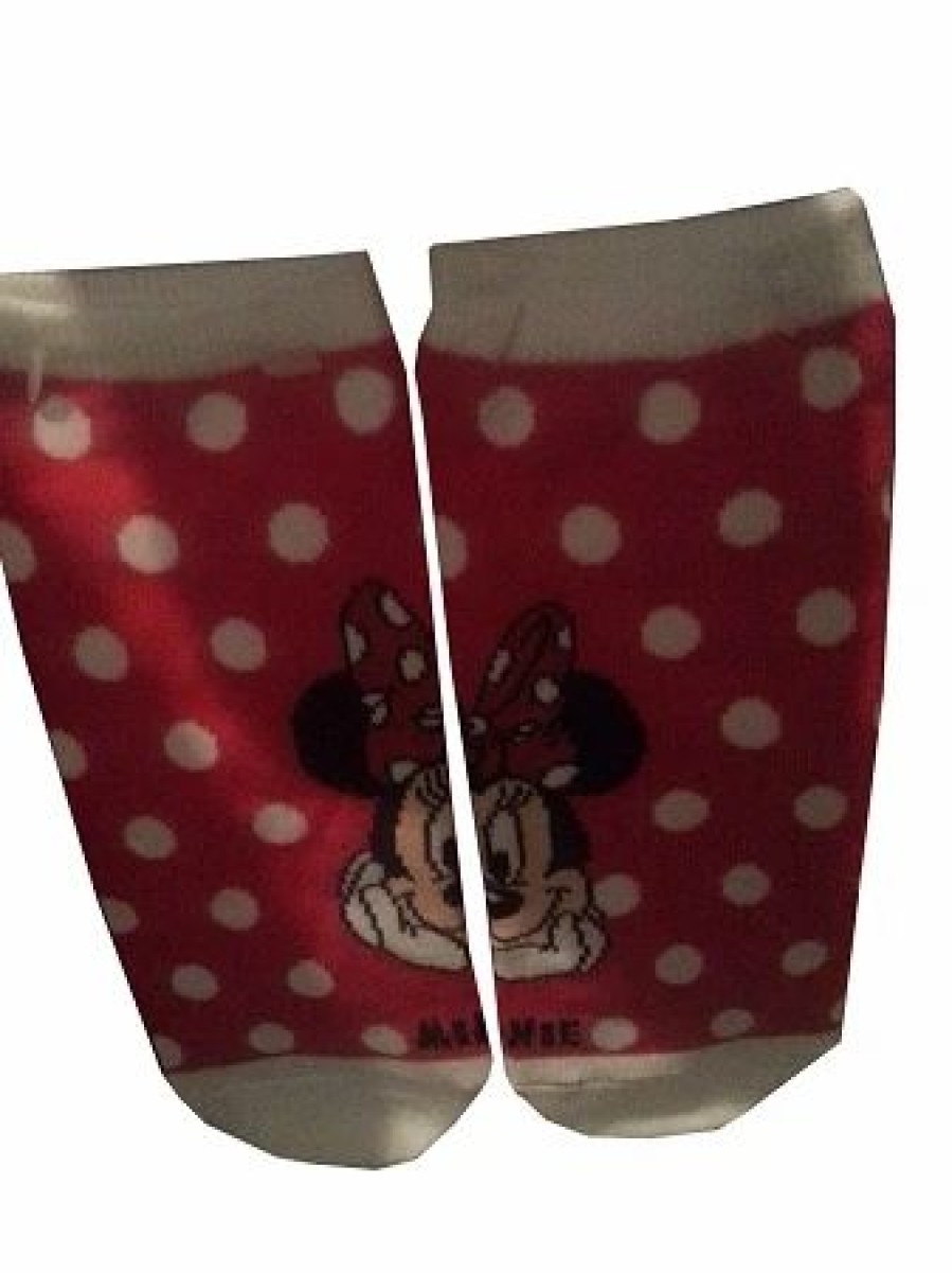 Socks * | Disney Socks For Women Polka Dot Minnie Mouse Disney World