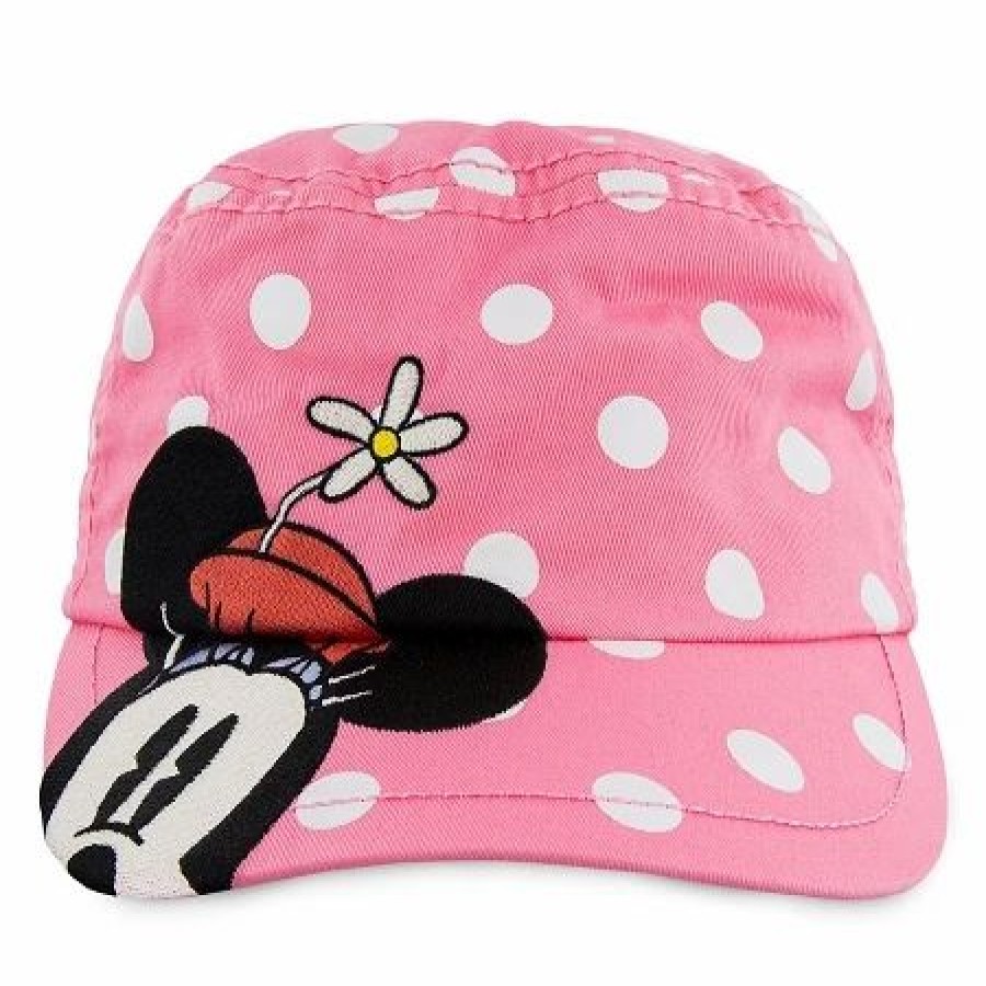 Hats * | Disney Cadet Cap Minnie Mouse Timeless Pink Youth