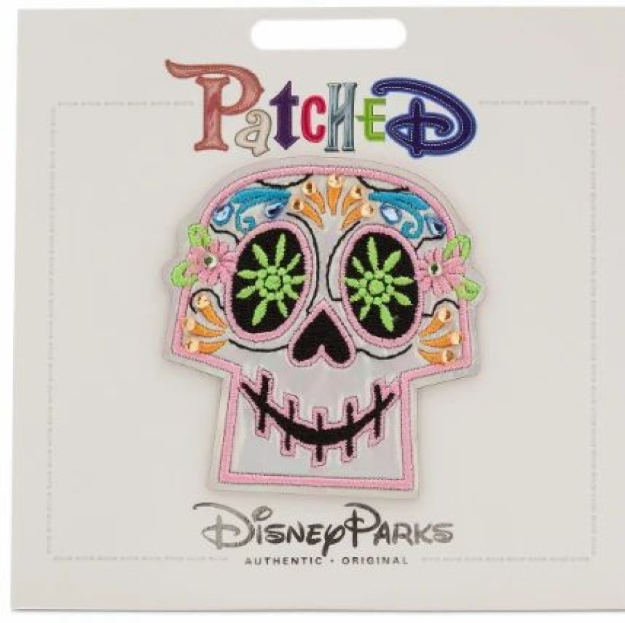 Accessories * | Disney Iron On Patch Patched Coco Sugar Skull