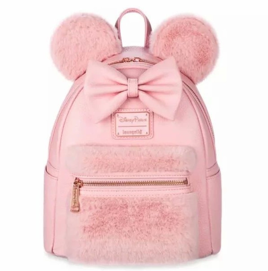 Bags And Totes * | Disney Loungefly Backpack Minnie Mouse Piglet Pink