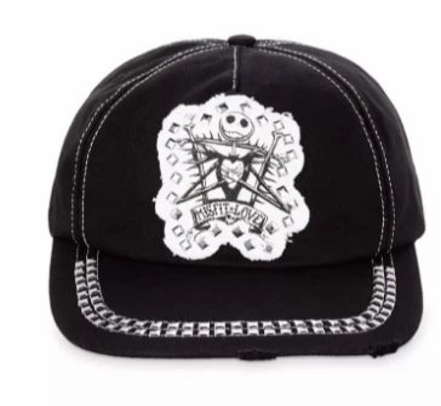 Hats * | Disney Hat Baseball Cap Jack Skellington Misfit Love