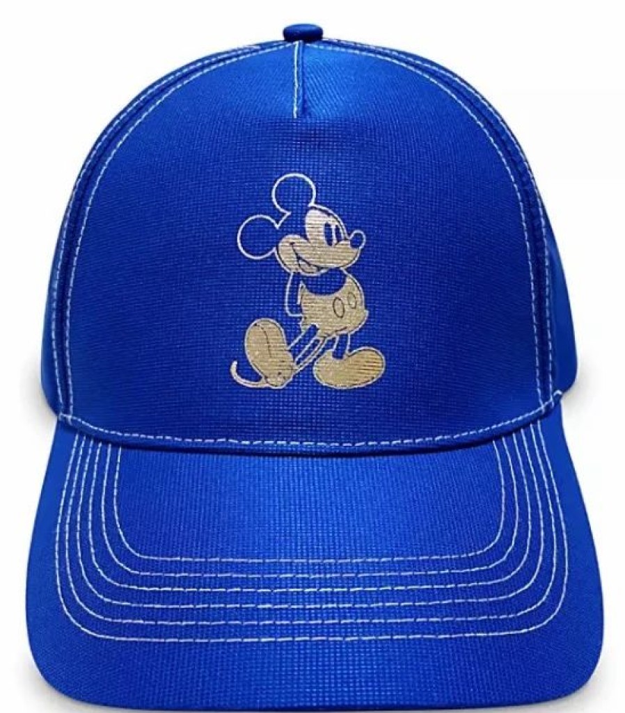 Hats * | Disney Hat Baseball Cap Mickey Mouse Wishes Come True Blue