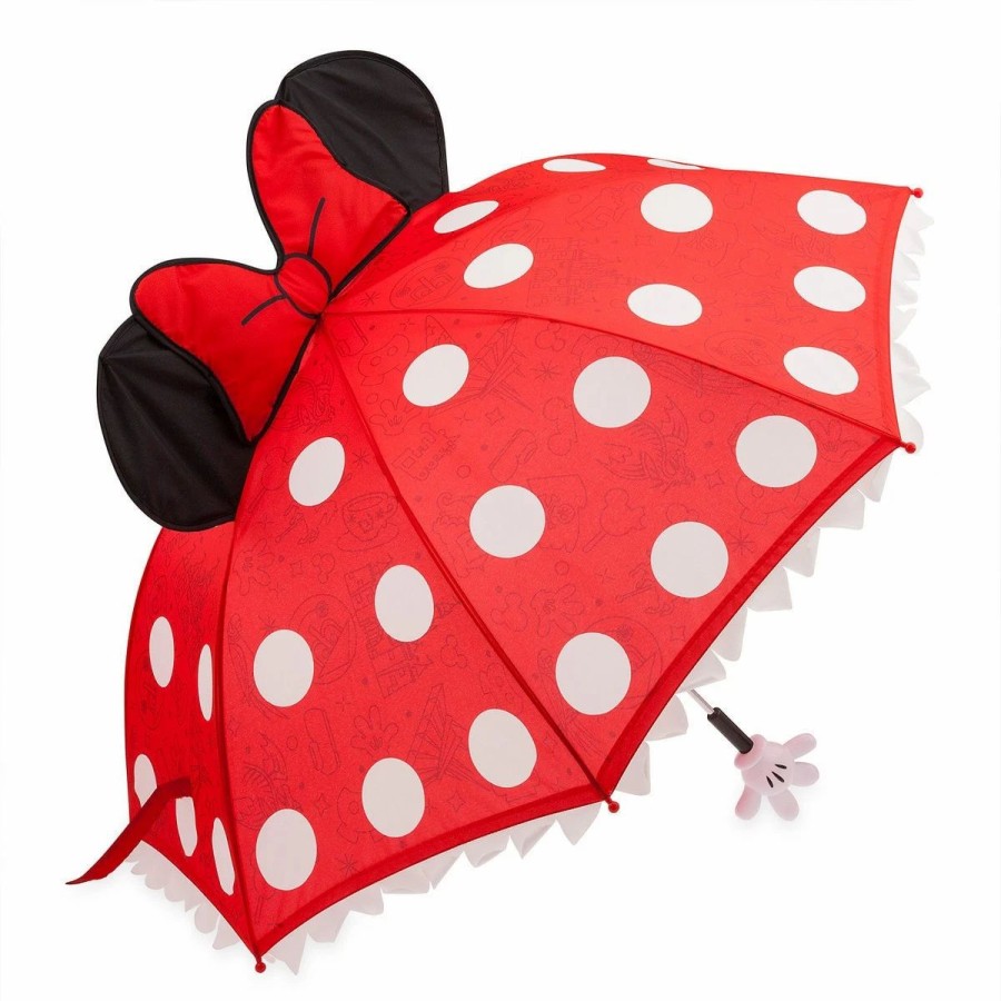 Accessories * | Disney Umbrella Minnie Mouse Polka Dot Disney Parks