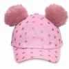 Hats * | Disney Hat Baseball Cap Minnie Mouse Polka Dot Pom Pom Pink