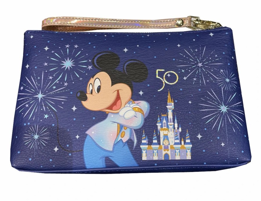 Bags And Totes * | Disney Wristlet Bag 50Th Anniversary Light Up