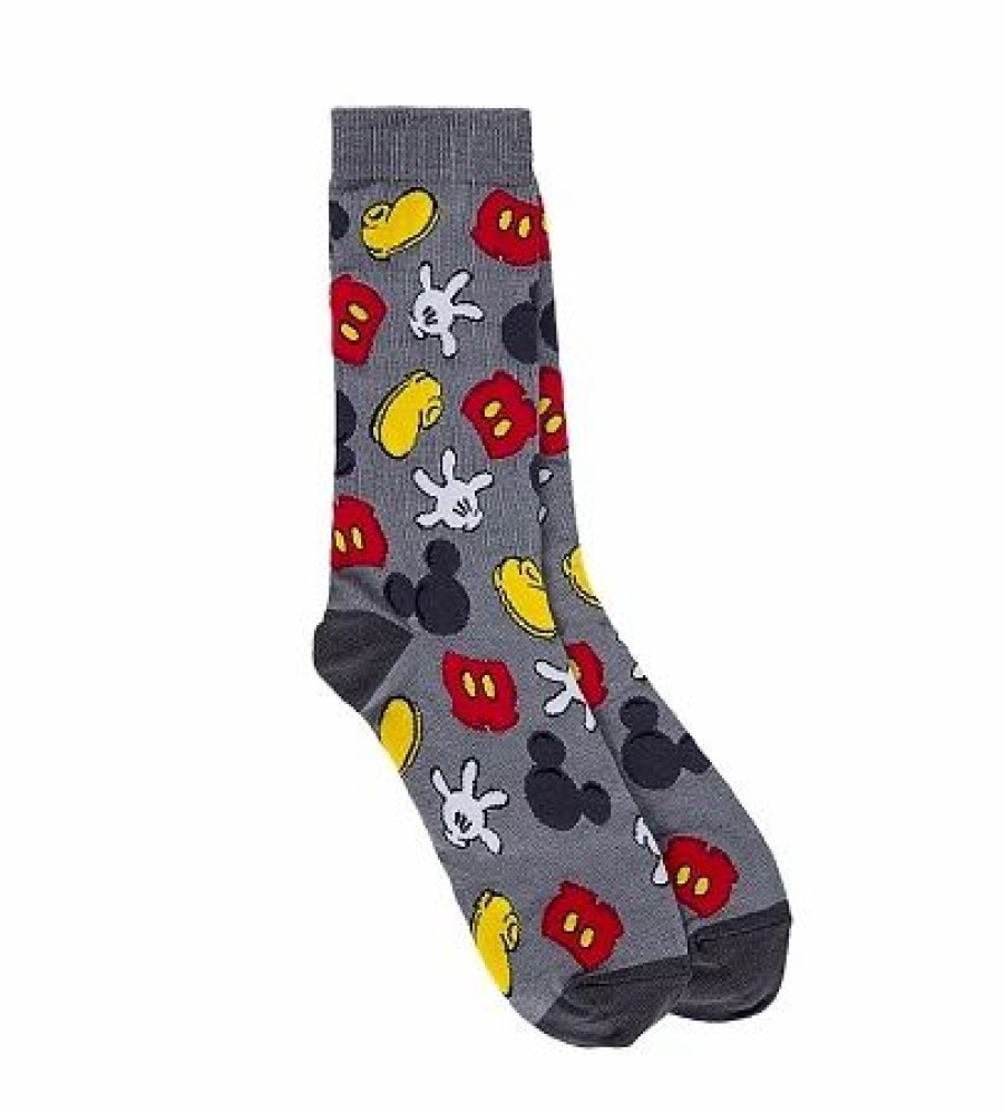 Socks * | Disney Socks For Adults Mickey Body Parts