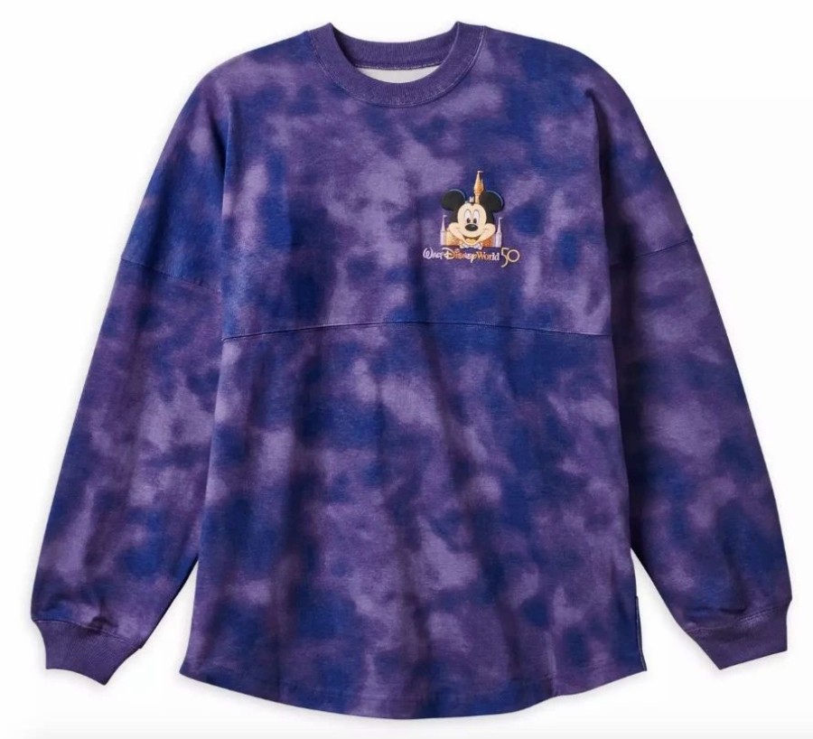 Adult * | Disney Spirit Jersey For Adults 50Th Anniversary Tie-Dye Purple