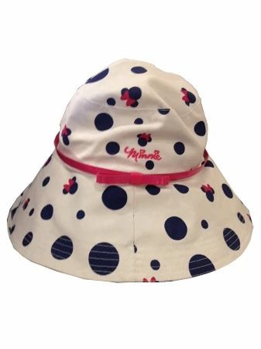 Hats * | Disney Sun Hat For Women Minnie Mouse Polka Dots Pink Band