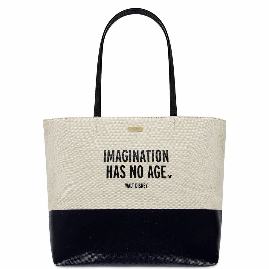 Bags And Totes * | Disney Kate Spade Tote Bag Imagination Has No Age Canvas