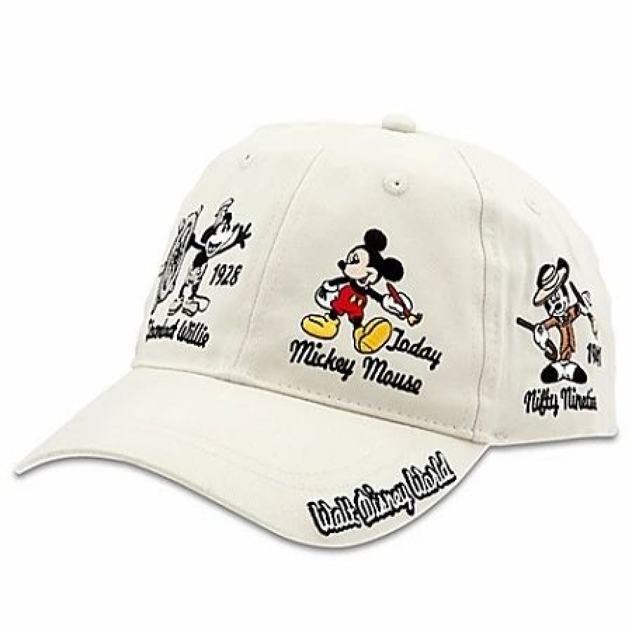 Hats * | Disney Hat Baseball Cap Through The Years Mickey Mouse