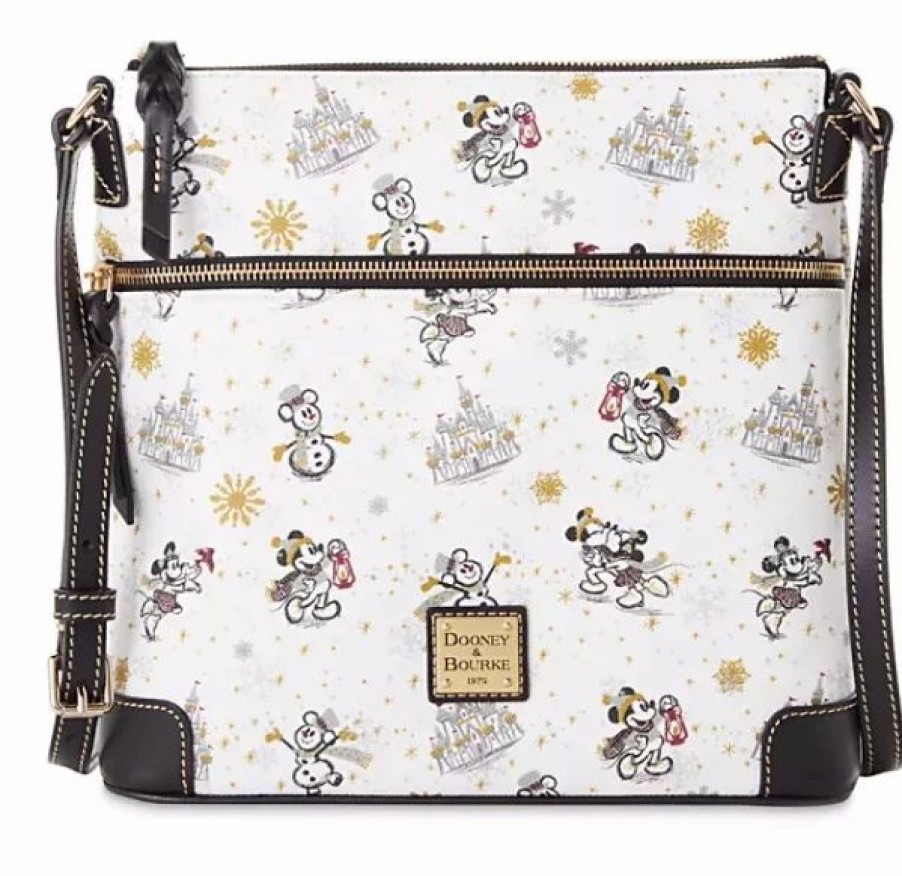 Bags And Totes * | Disney Dooney & Bourke Bag 2020 Mickey And Minnie Holiday Crossbody