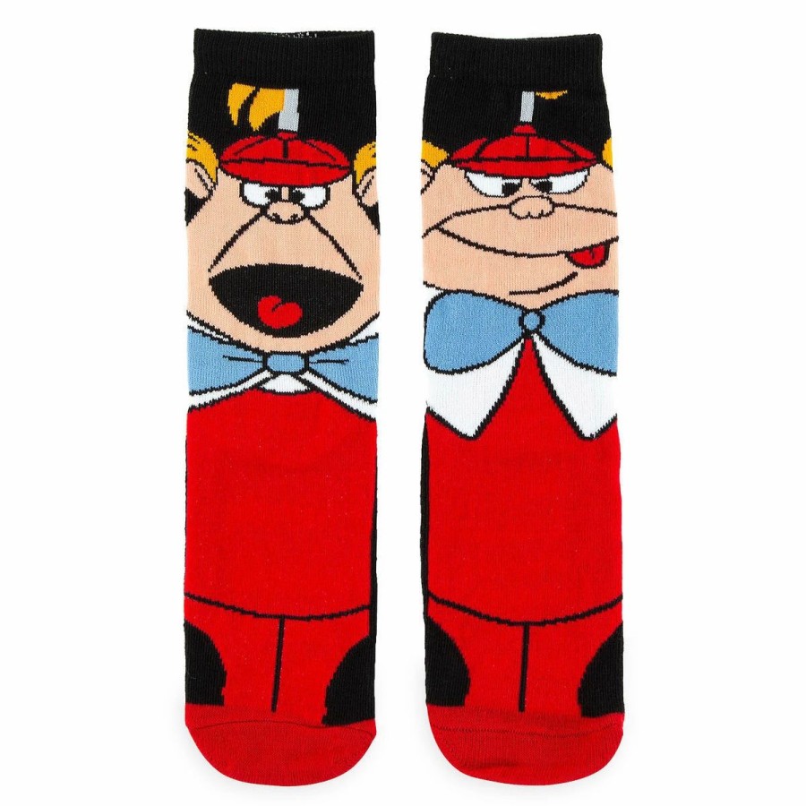 Socks * | Disney Crew Socks For Adults Tweedle Dee And Tweedle Dum