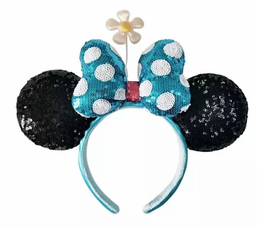 Hats * | Disney Ears Headband Minnie Mouse Sequined Flower