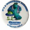 Accessories * | Disney Souvenir Button Pin Monsters University Mike & Sulley