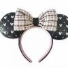 Hats * | Disney Ears Headband Minnie Mouse Tweed & Pearl