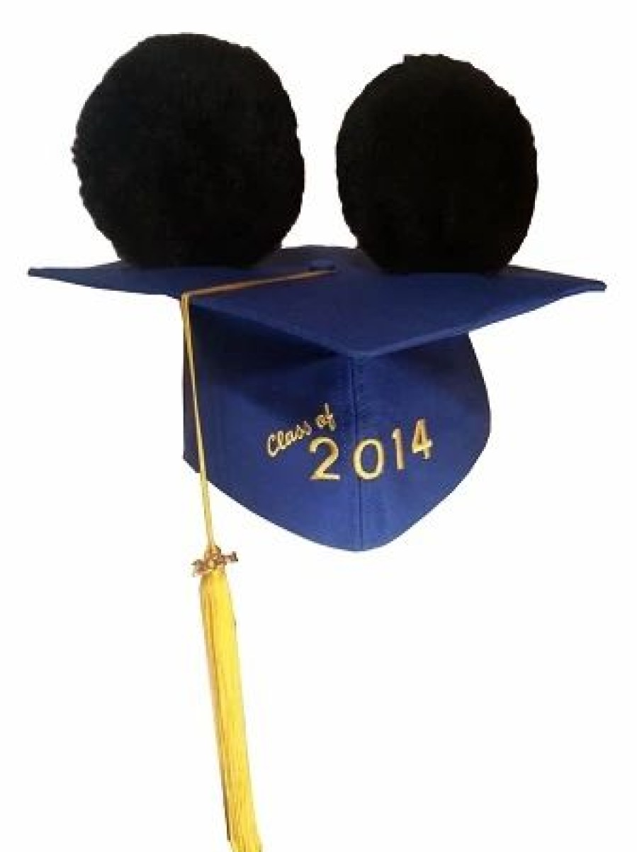 Hats * | Disney Hat Ears Graduation Cap Class Of 2014 Mortarboard