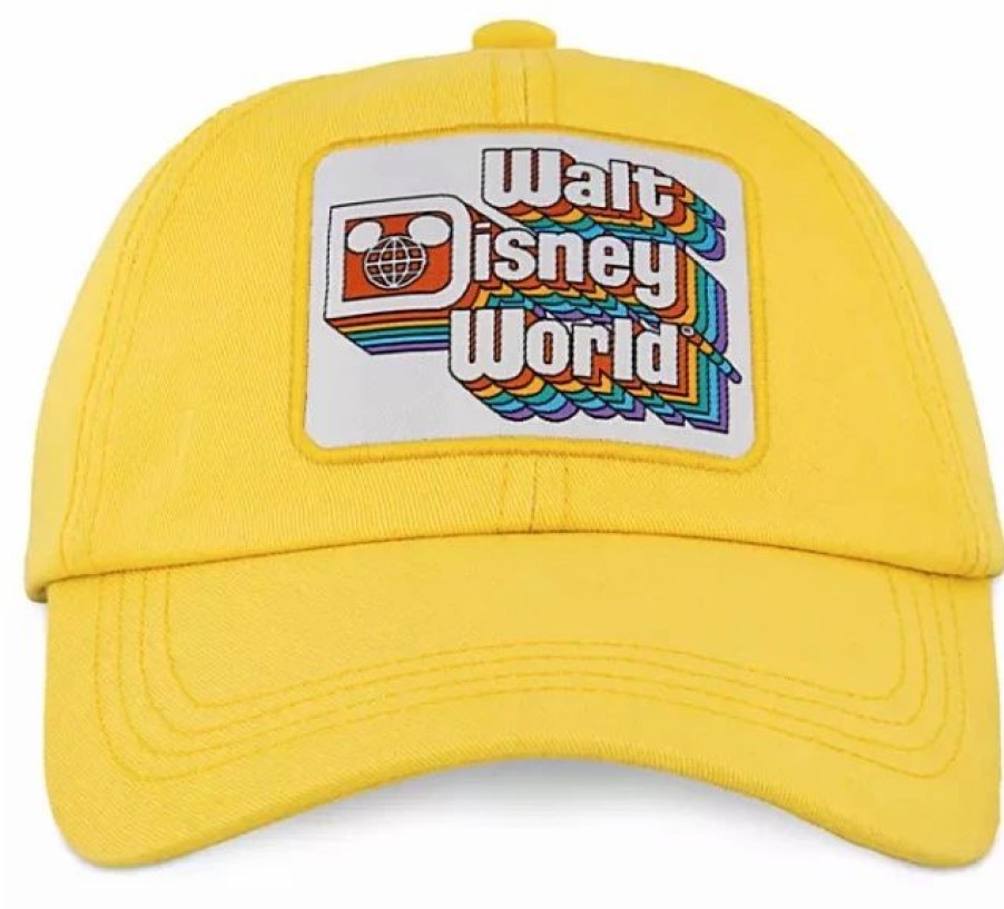 Hats * | Disney Hat Baseball Cap Walt Disney World Logo Yellow