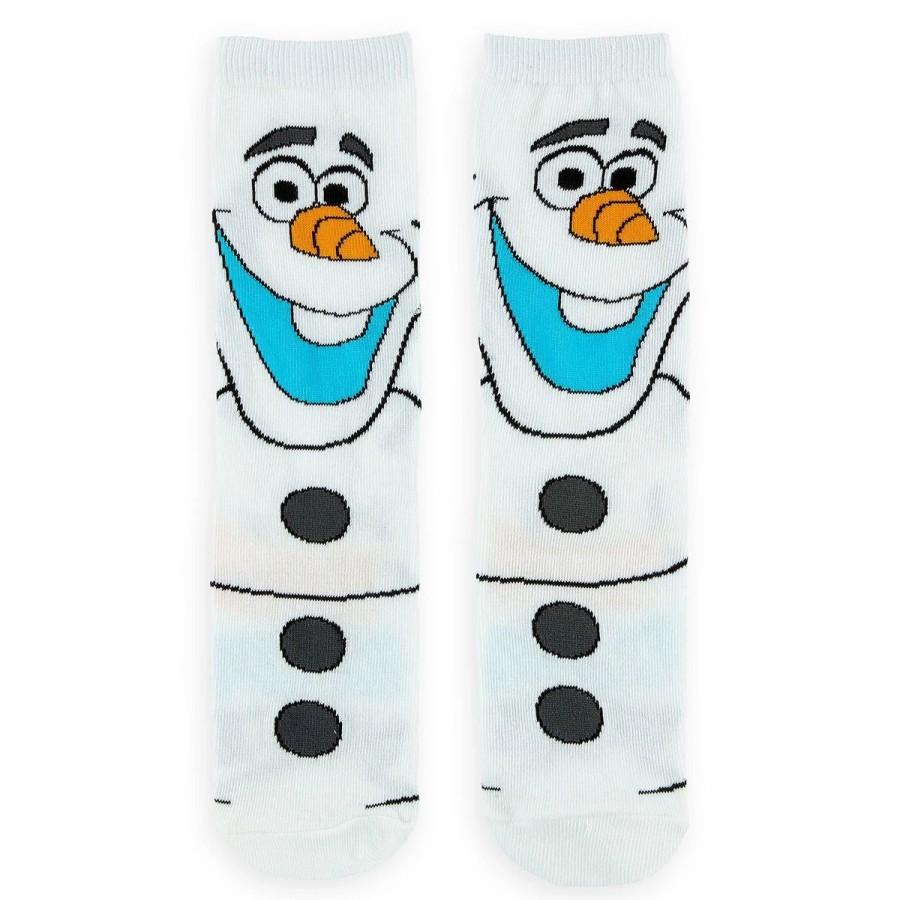 Socks * | Disney Crew Socks For Adults Olaf Frozen