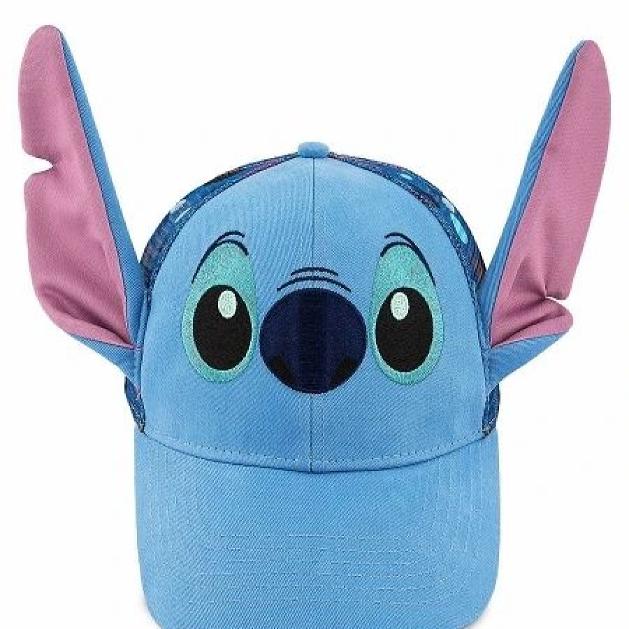 Hats * | Disney Hat Baseball Cap Stitch Ears Adults