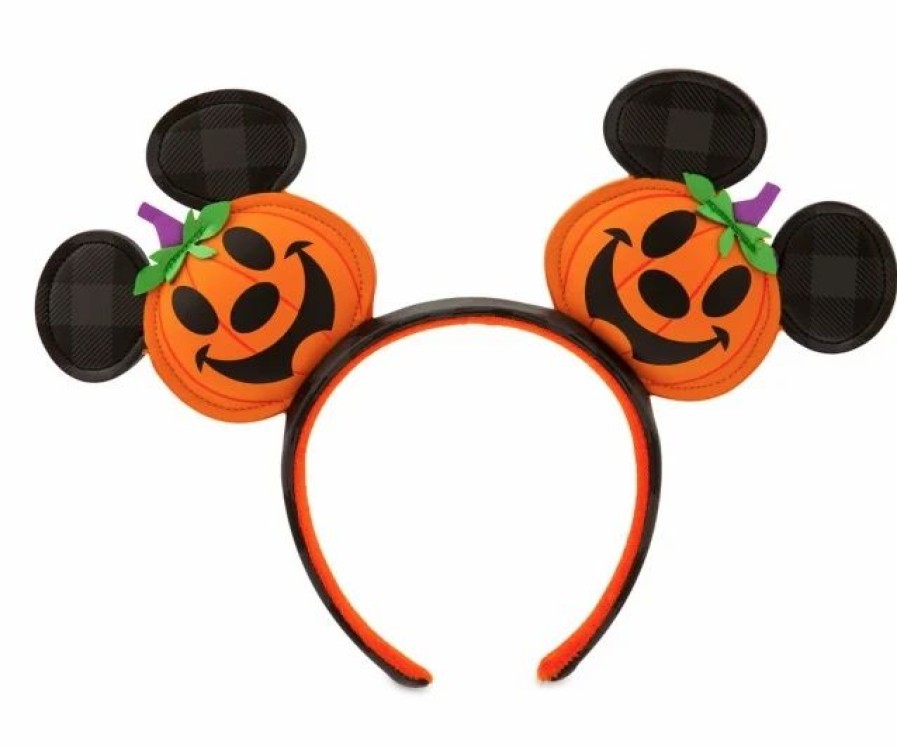 Hats * | Disney Ears Headband 2021Mickey Mouse Jack-O'-Lantern