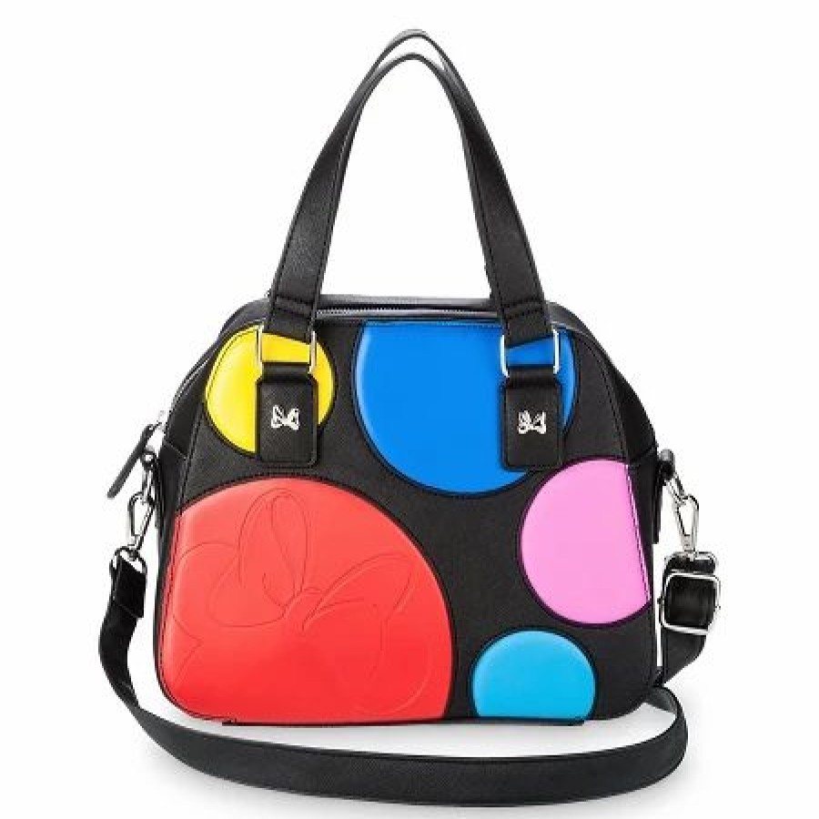 Bags And Totes * | Disney Boutique Bag Minnie Mouse Polka Dot Satchel