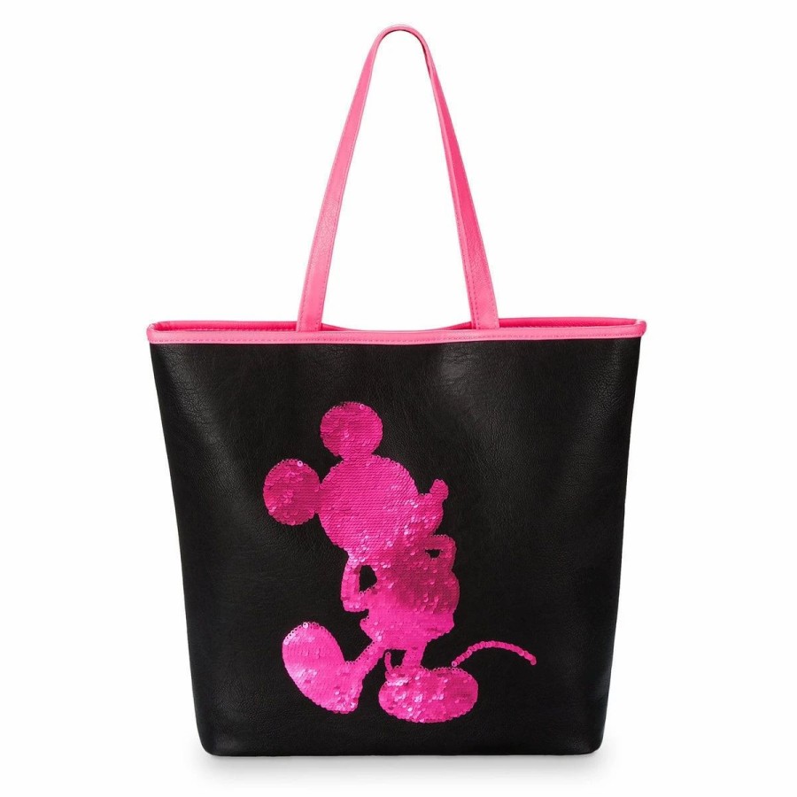 Bags And Totes * | Disney Loungefly Tote Mickey Imagination Pink Reversible Sequin