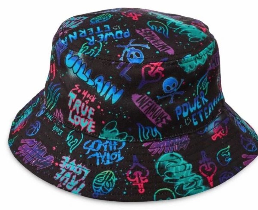 Hats * | Disney Bucket Hat Villains Graffiti