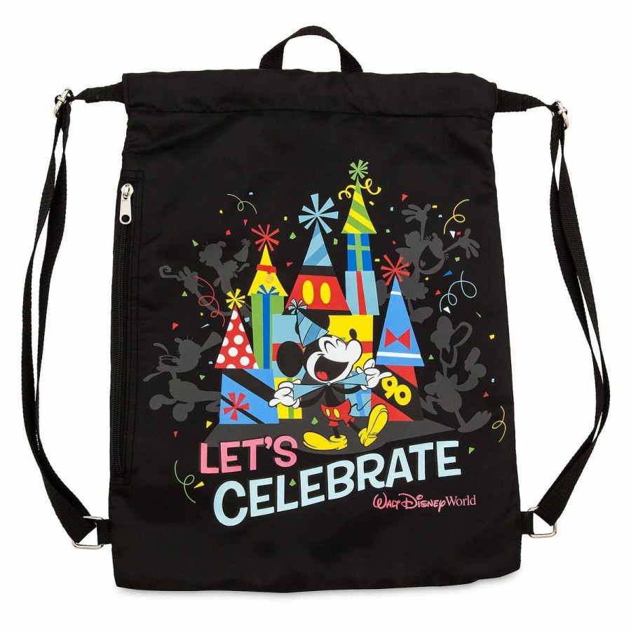 Bags And Totes * | Disney Cinch Sack Bag Celebration Of The Mouse Walt Disney World