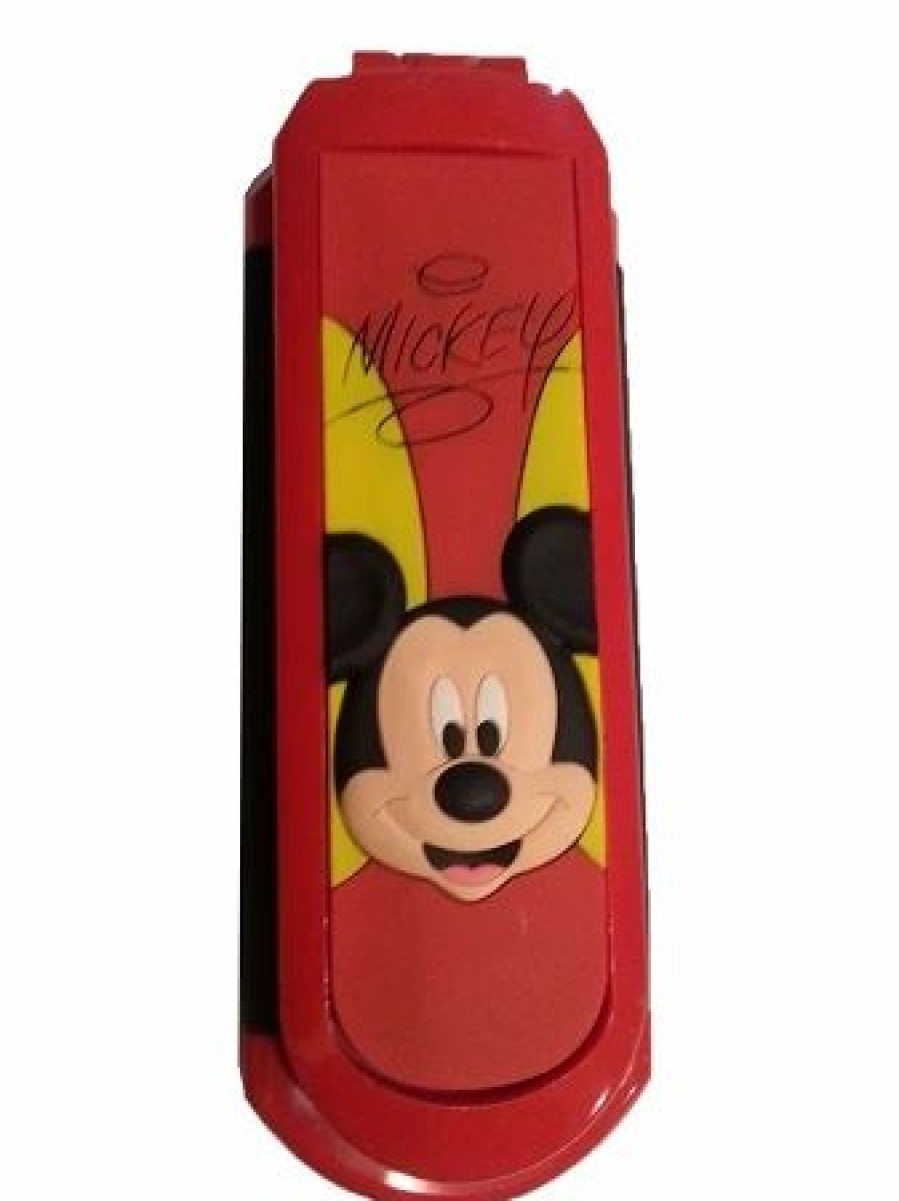 Accessories * | Disney Folding Hairbrush Mickey Mouse Signature