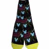 Socks * | Disney Socks For Adults Blue Mickey Mouse Icons Black