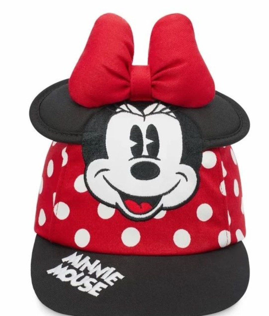 Hats * | Disney Hat Baseball Cap Minnie Polka Dot Youth