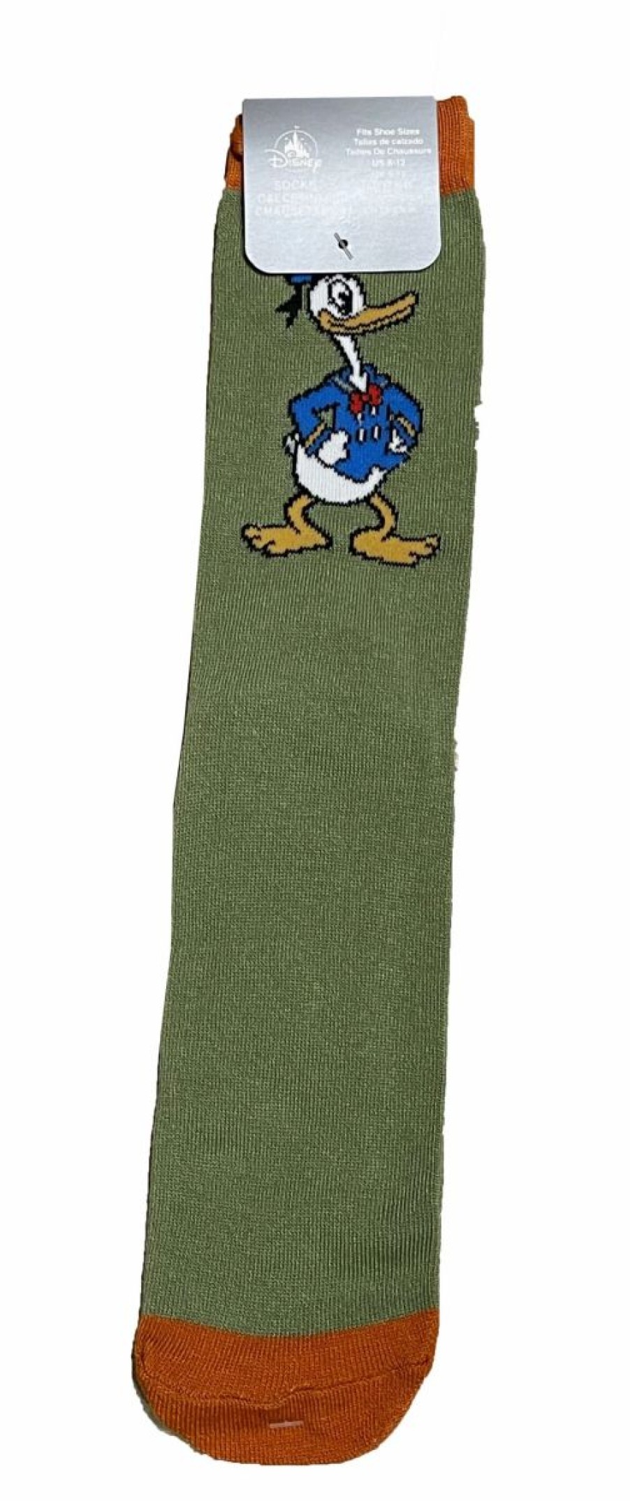 Socks * | Disney Socks For Adults Donald Duck Green & Orange