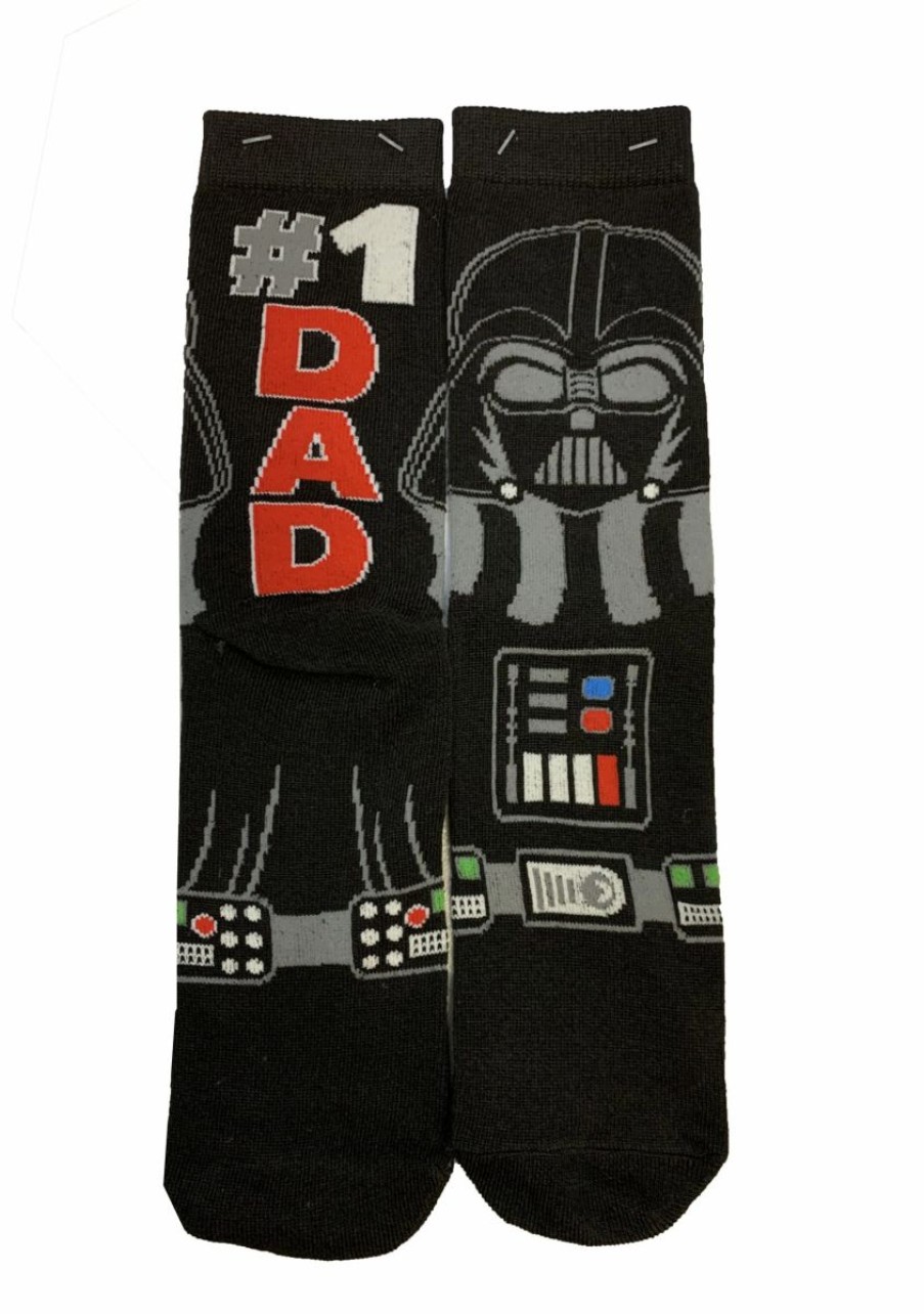 Socks * | Disney Socks For Adults #1 Dad Darth Vader