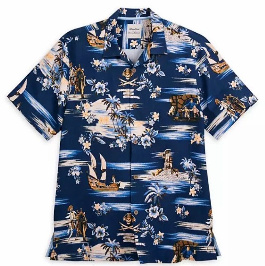 Adult * | Disney Tommy Bahama Shirt For Men Pirates Of The Caribbean Silk