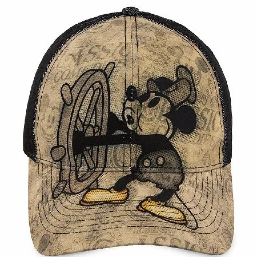 Hats * | Disney Hat Baseball Cap Mickey Mouse Steamboat Willie