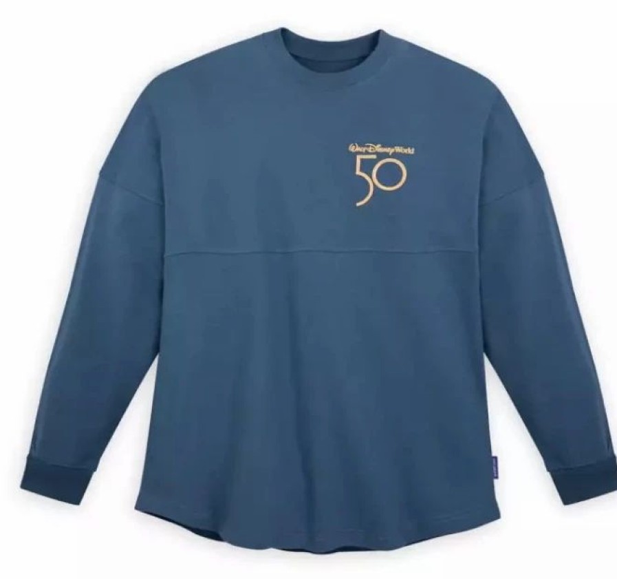 Adult * | Disney Spirit Jersey For Adults 50Th Anniversary Blue & Gold