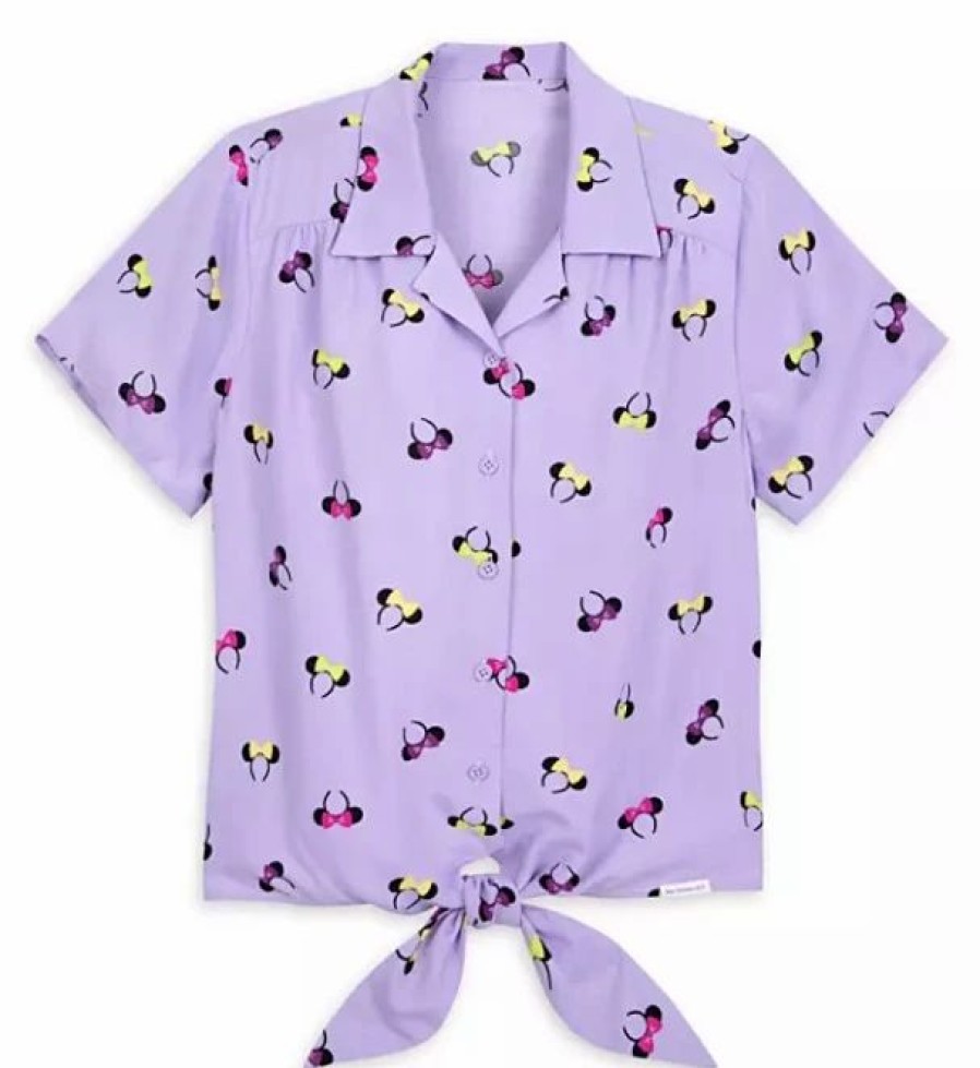 Adult * | Disney Blouse For Women Minnie Mouse Ear Headband Purple