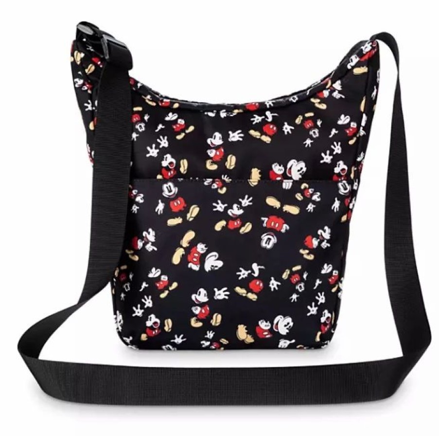 Bags And Totes * | Disney Crossbody Bag Allover Mickey Mouse Black