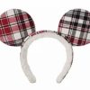 Hats * | Disney Ears Headband 2022 Holiday Mickey Mouse Plaid