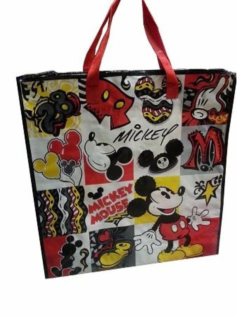 Bags And Totes * | Disney Reusable Shopping Bag Mickey Mouse Icons Large